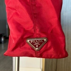 Prada Scarlet Nylon Tote